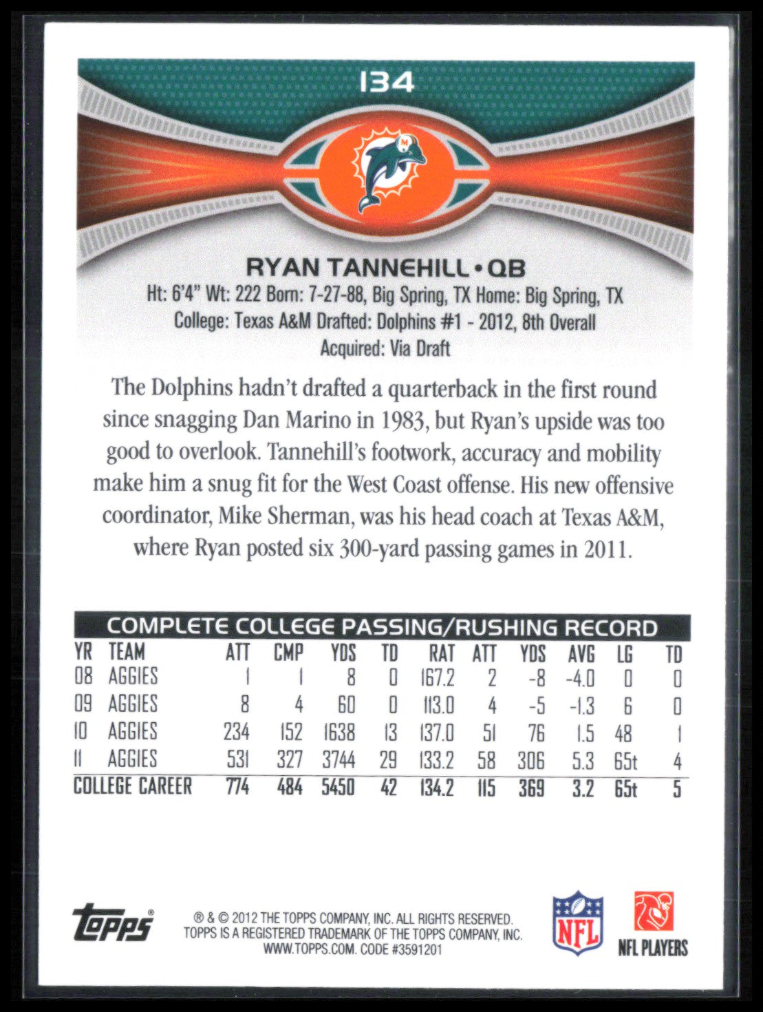 Ryan Tannehill RC
