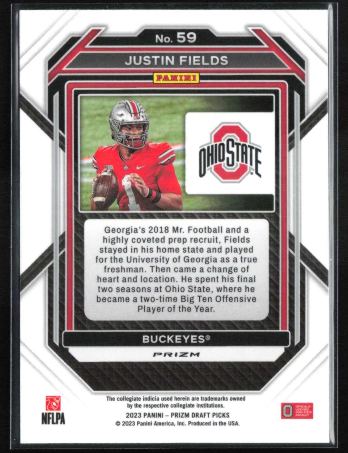 Justin Fields Yellow Ice
