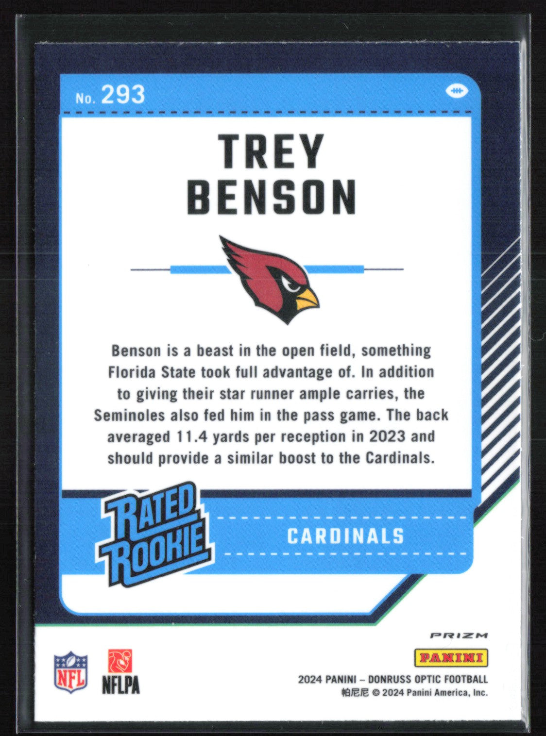 Trey Benson RC Green Velocity