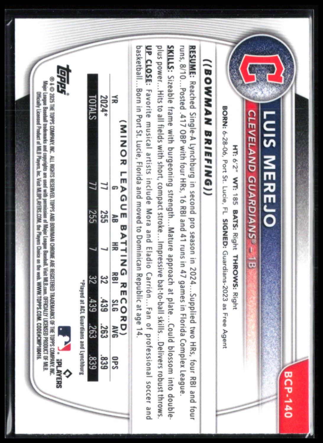 Luis Merejo 1st Bowman