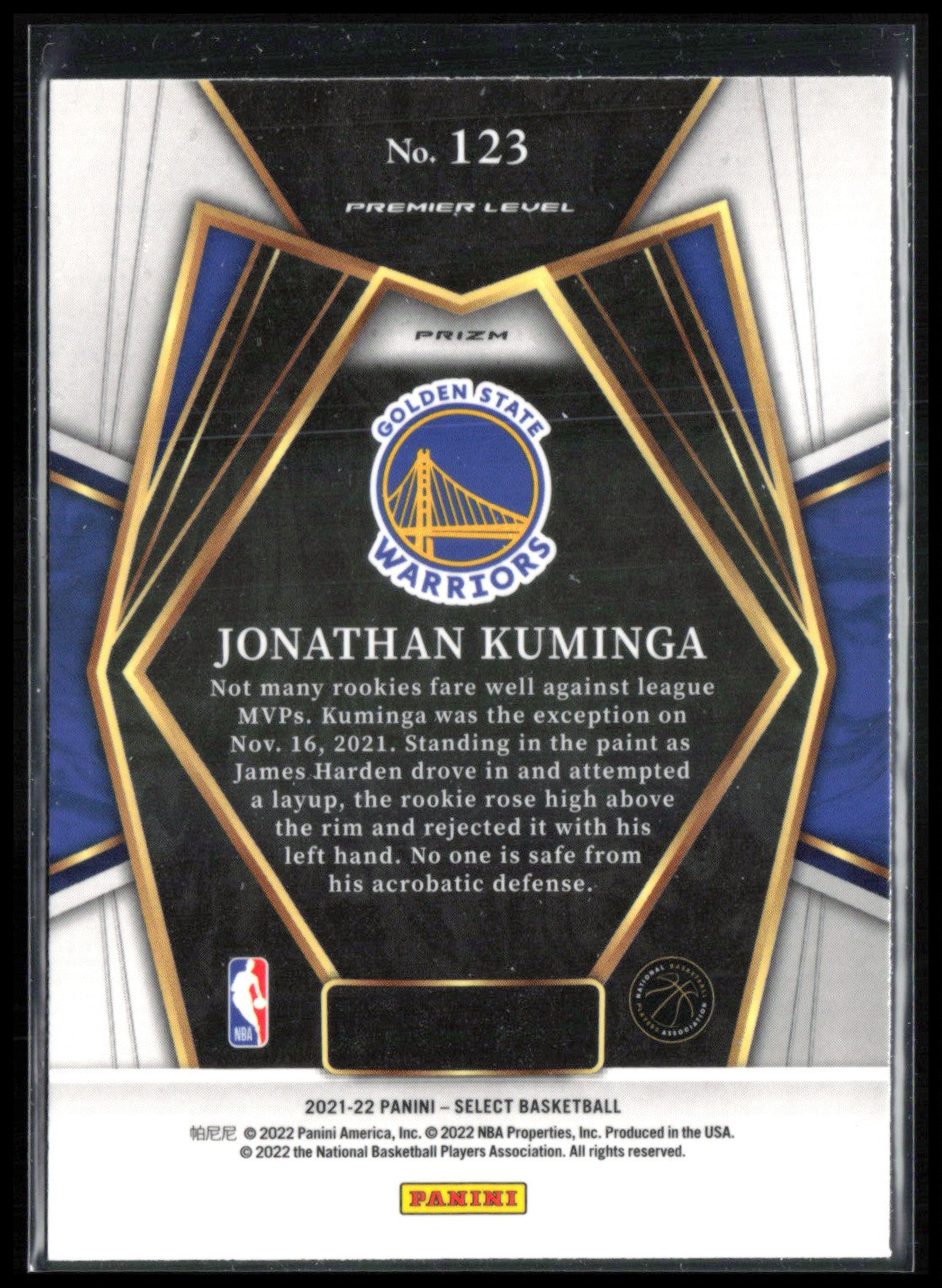 Jonathan Kuminga RC Orange Flash