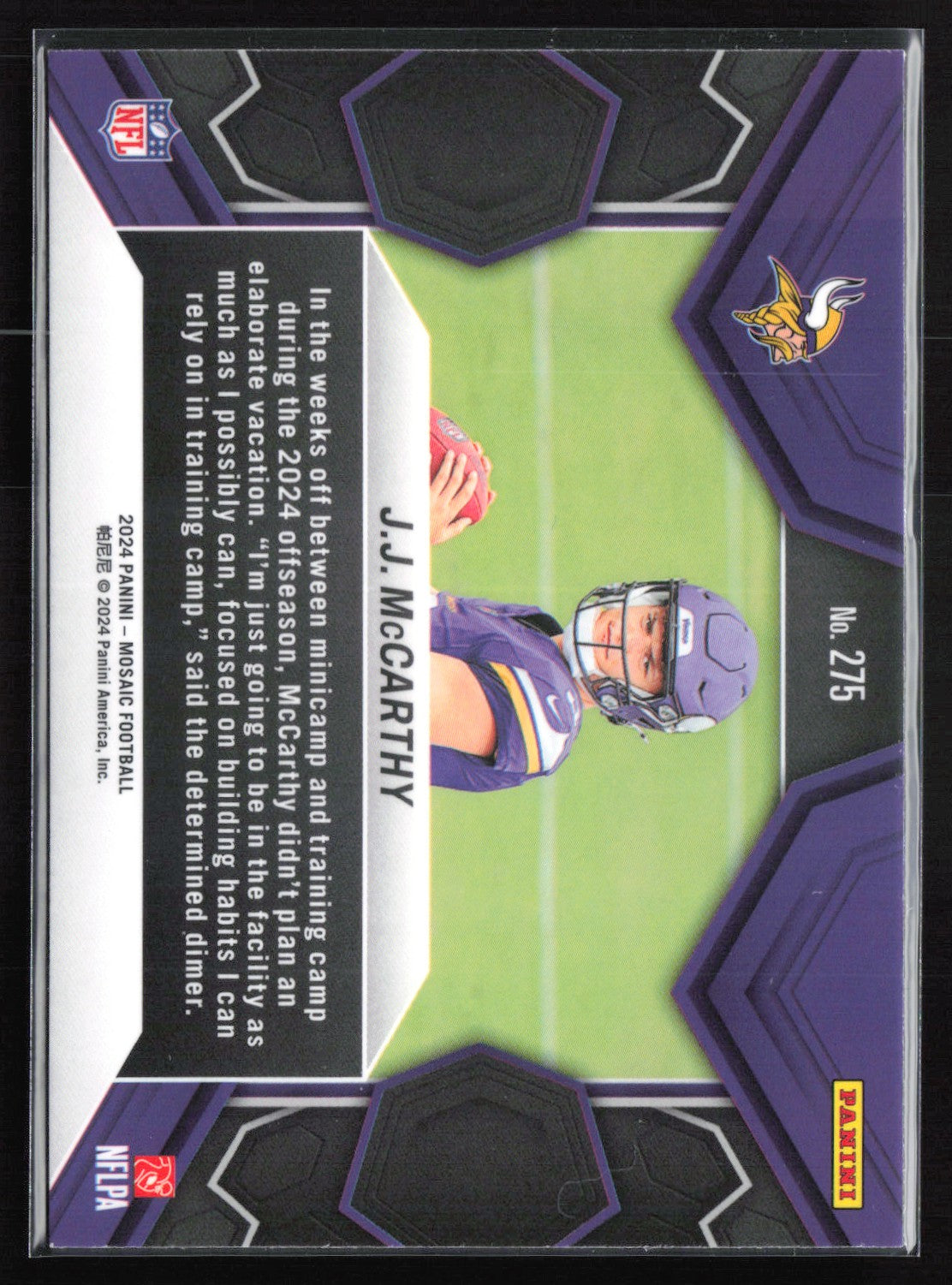 J.J. McCarthy RC Debut
