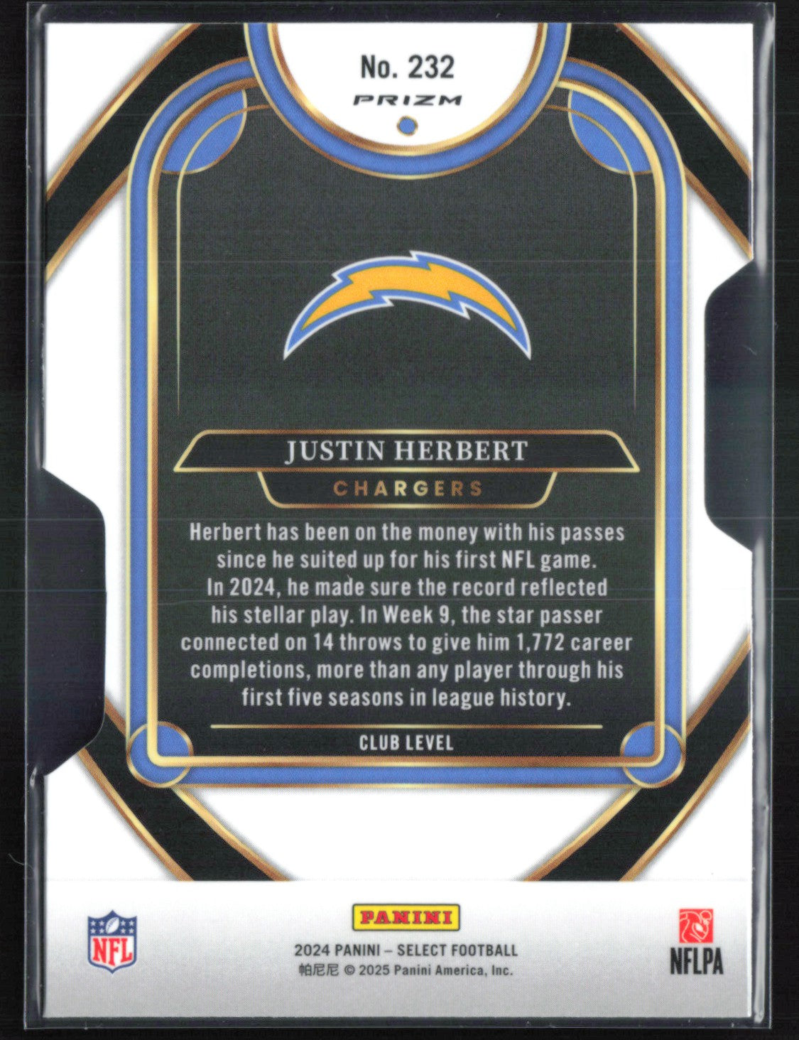 Justin Herbert Silver Die-Cut