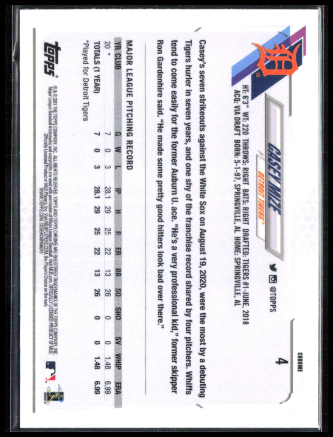 Casey Mize RC