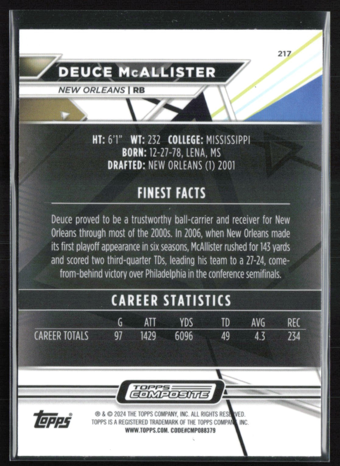 Deuce McAllister X-Fractor