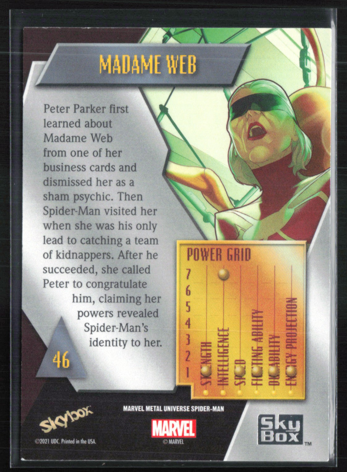 Madame Web 2021 Marvel Metal Universe