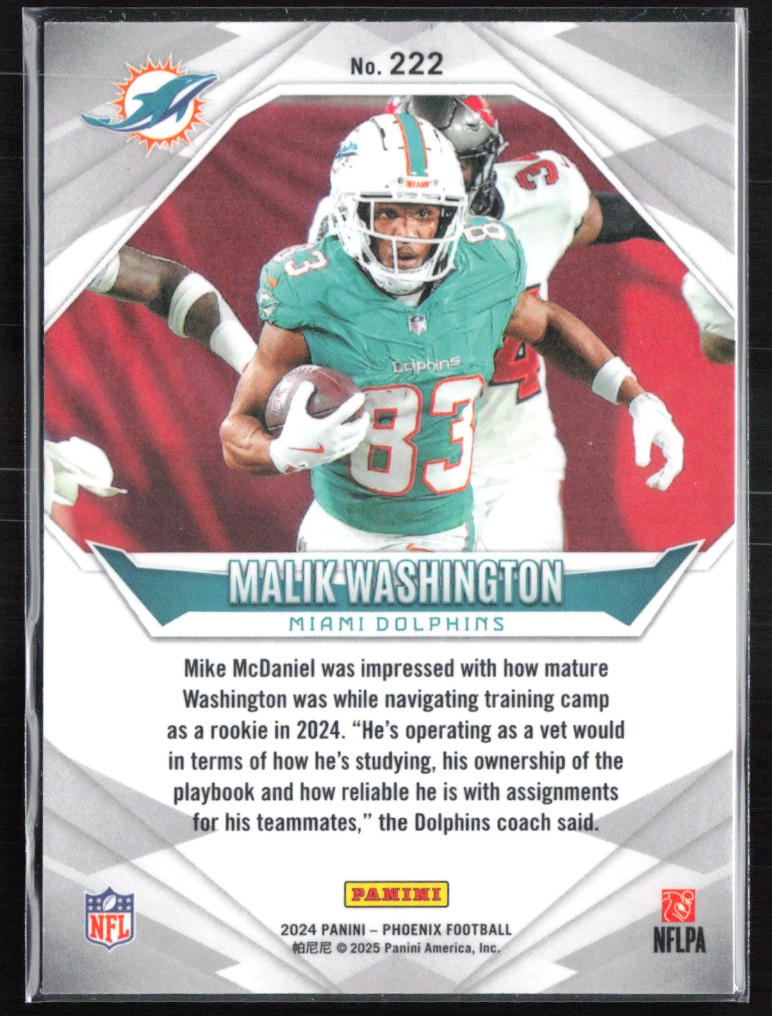 Malik Washington RC Purple Hyper