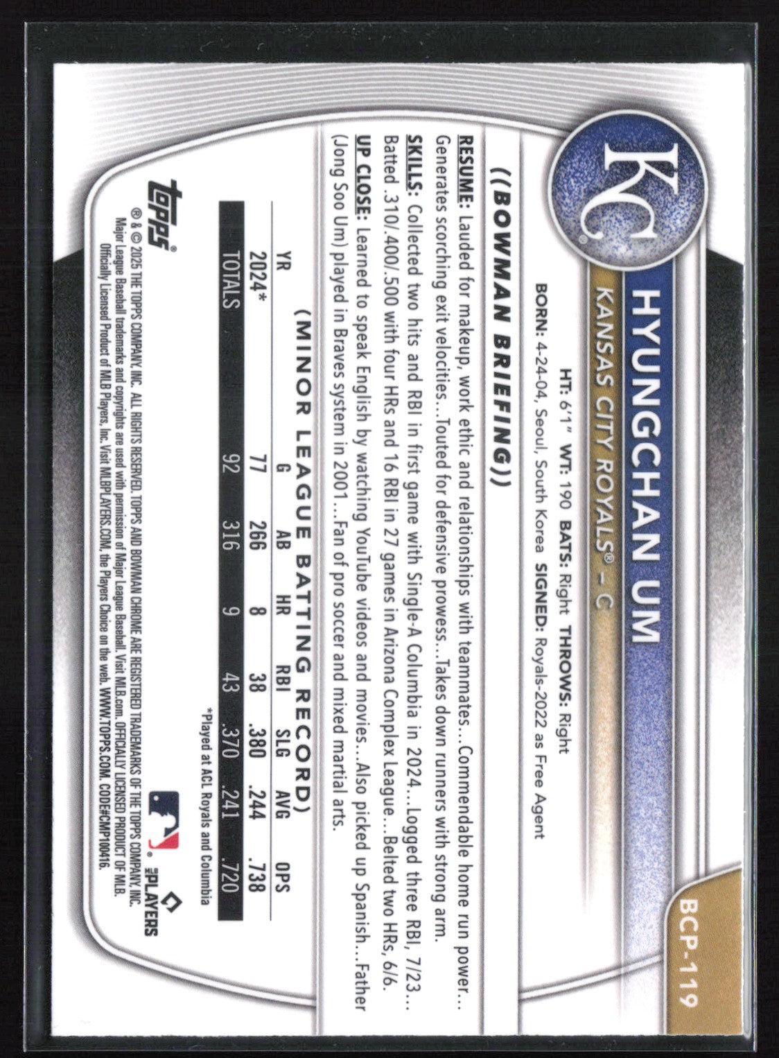 Hyungchan Um 1st Bowman