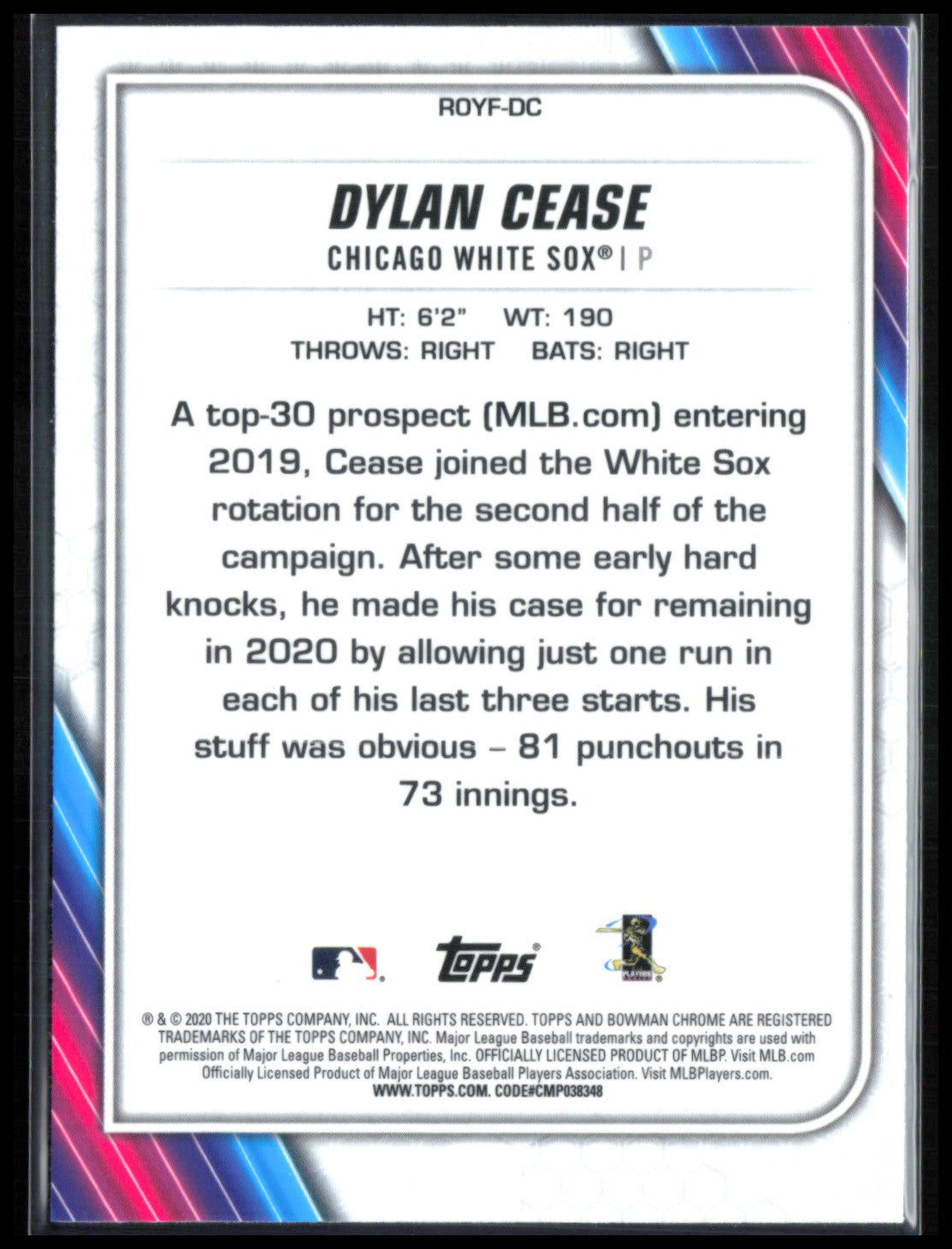 Dylan Cease RC
