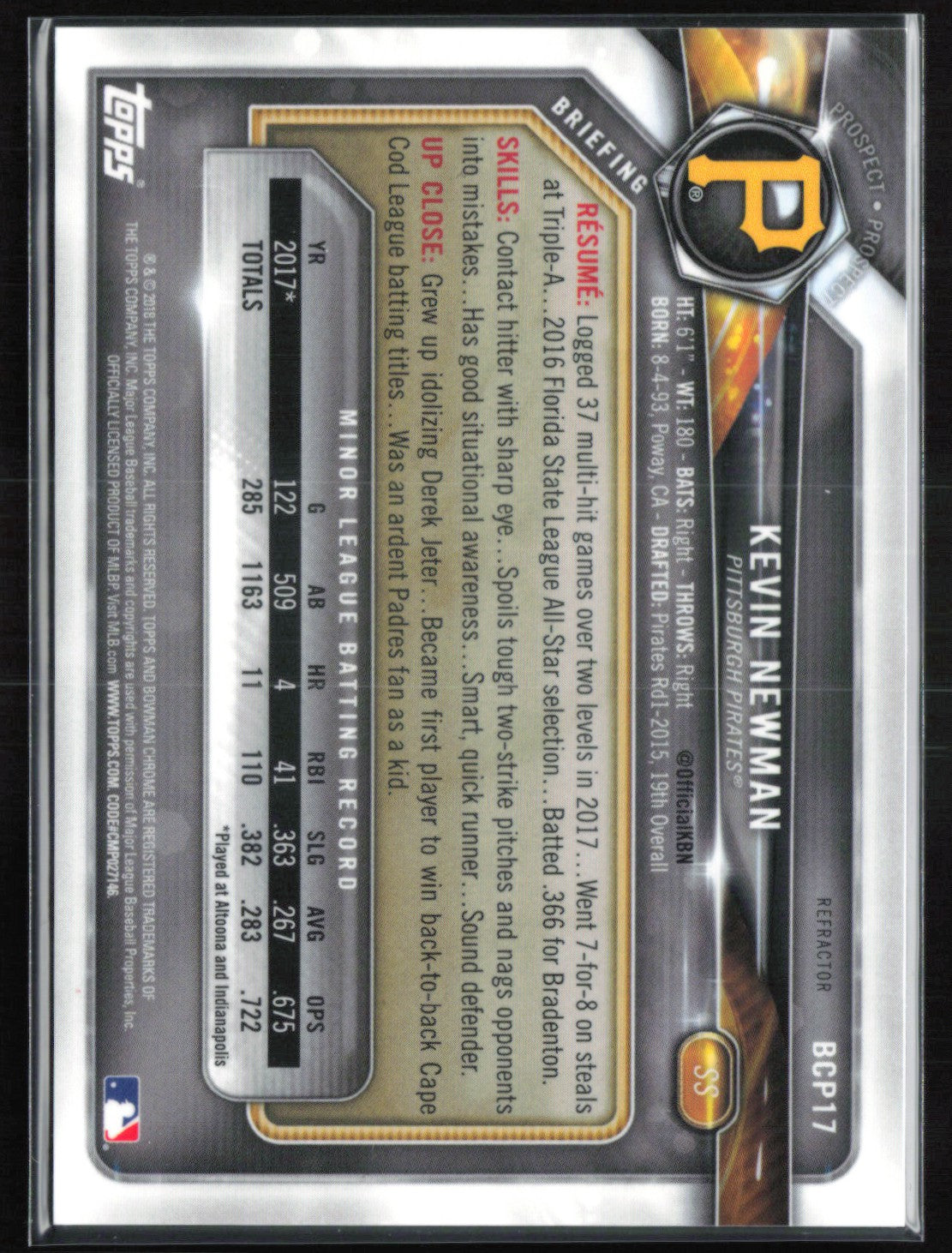 Kevin Newman Refractor /499