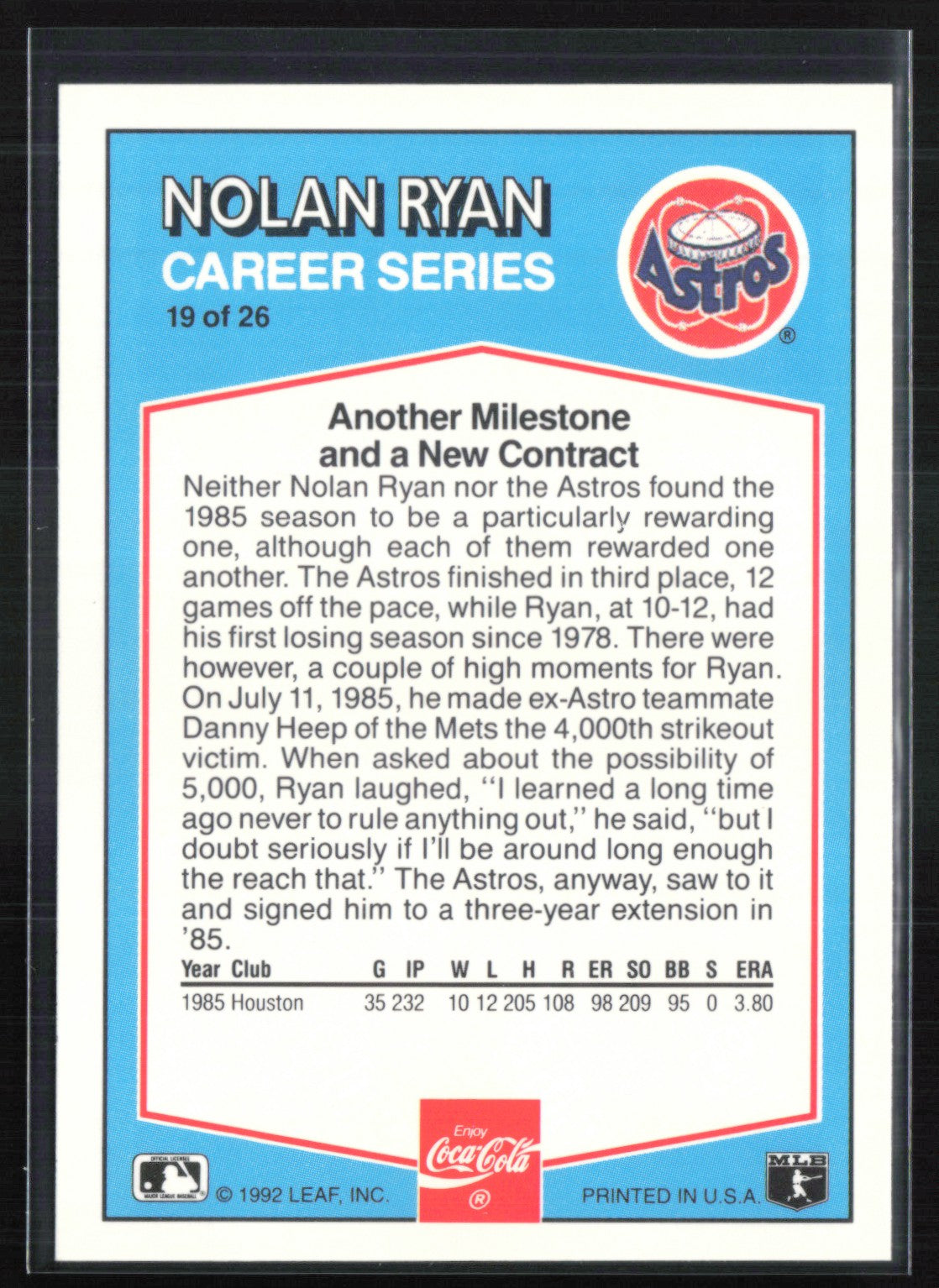 Nolan Ryan 1992 Donruss