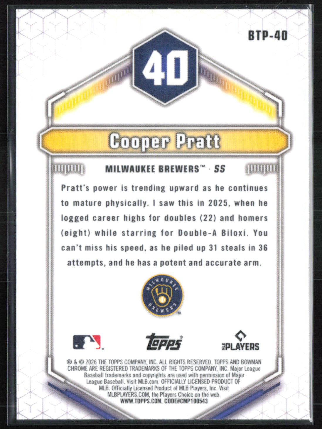 Cooper Pratt Top 100