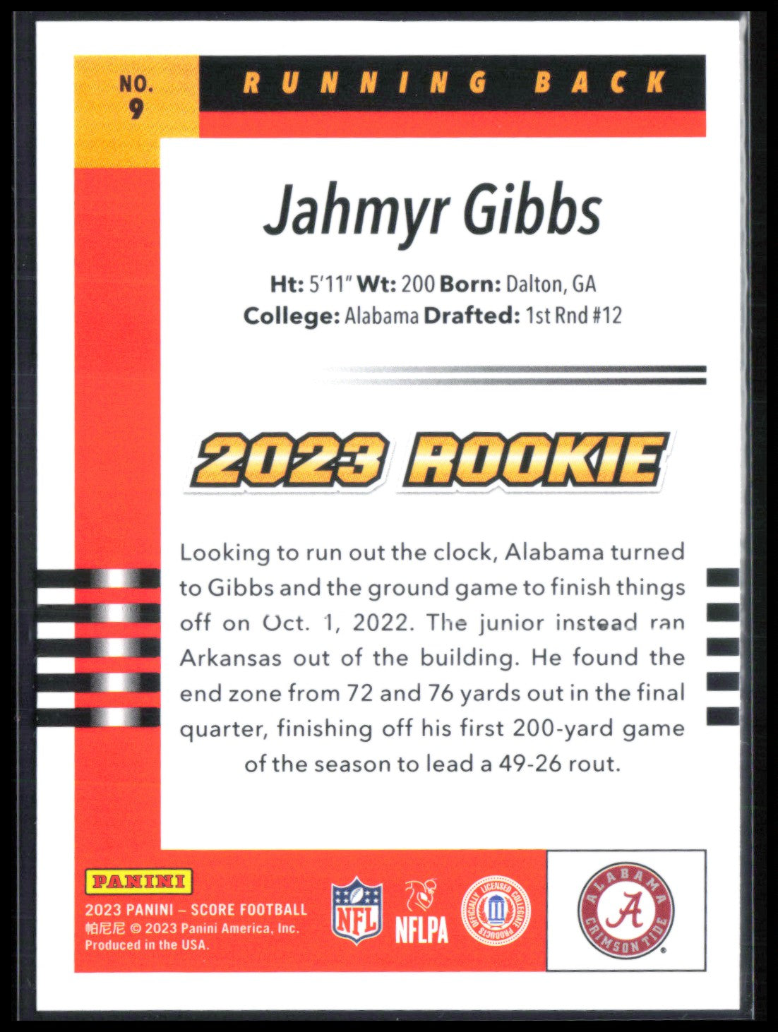 Jahmyr Gibbs RC