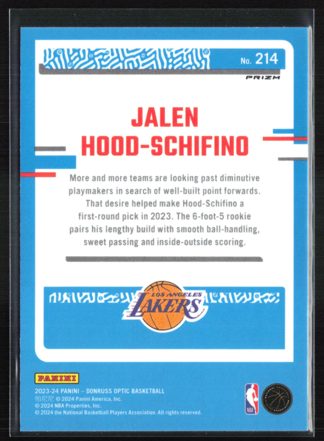 Jalen Hood-Schifino RC Holo