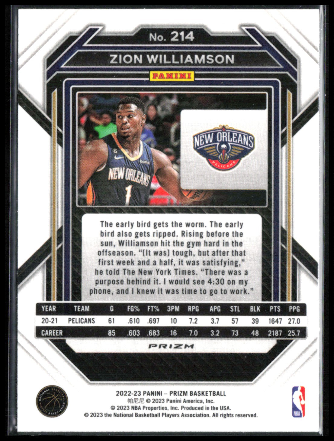 Zion Williamson Pink Ice