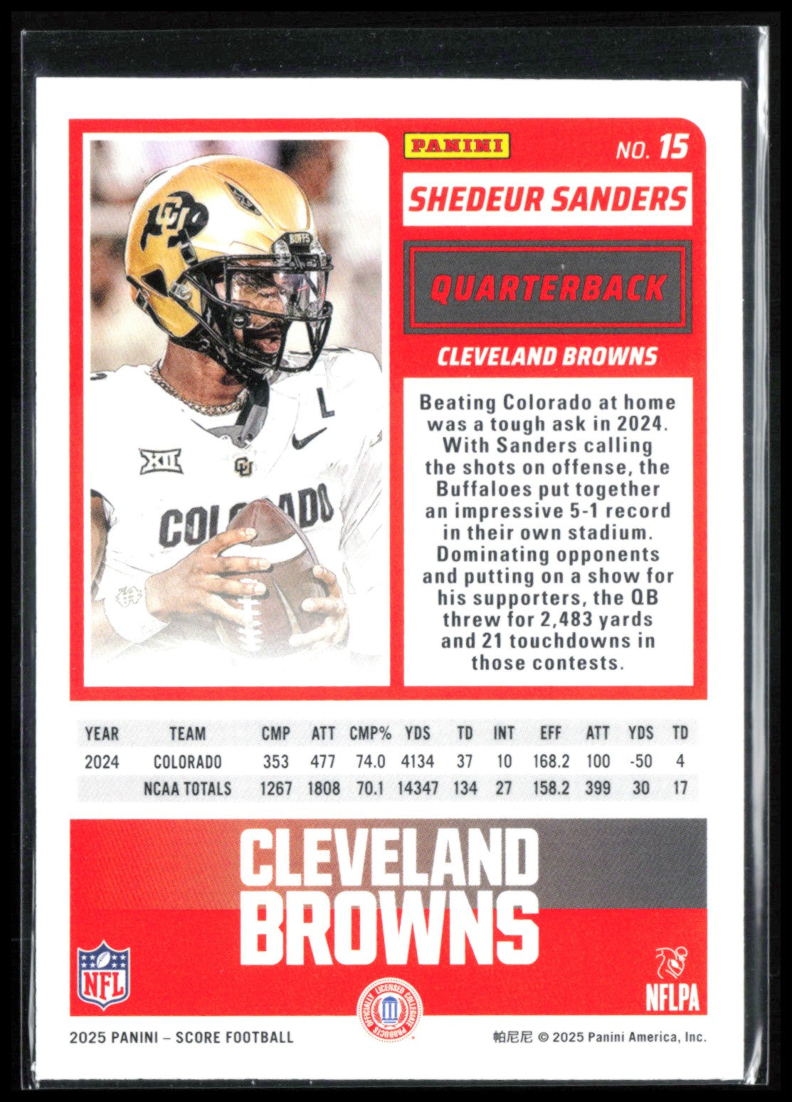 Shedeur Sanders RC