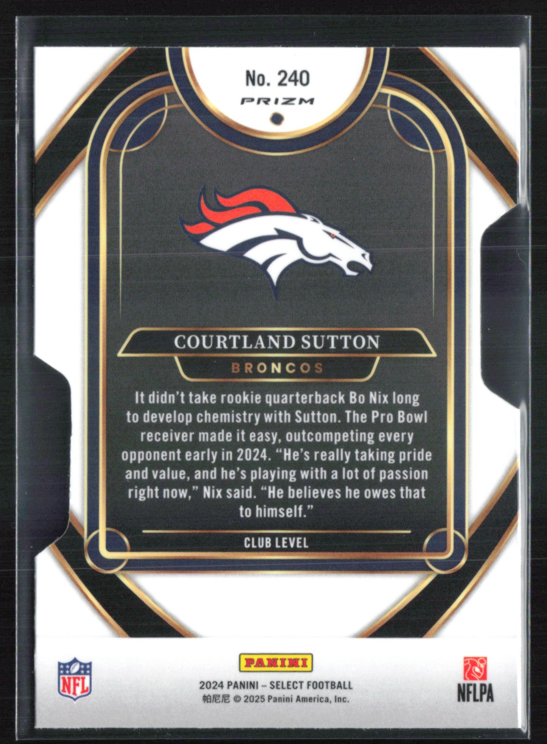 Courtland Sutton Silver Die-Cut
