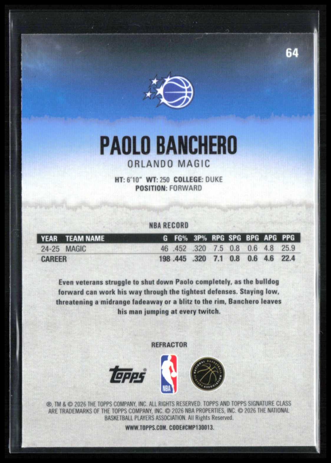 Paolo Banchero Refractor