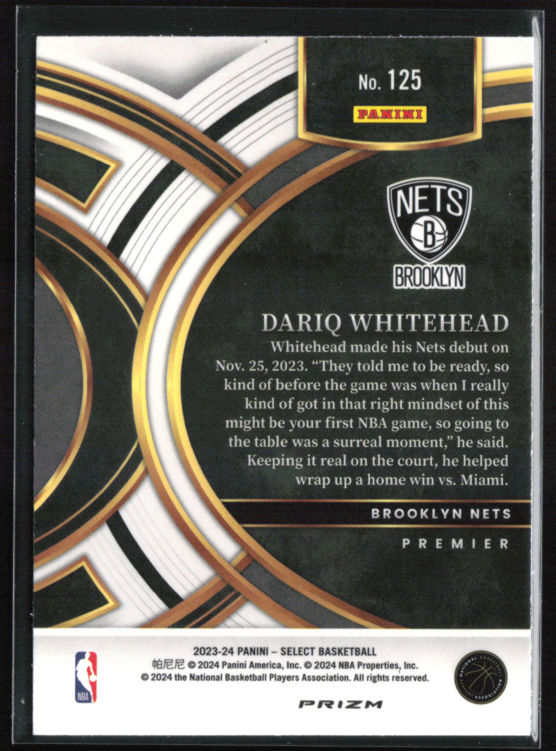 Dariq Whitehead RC Ice