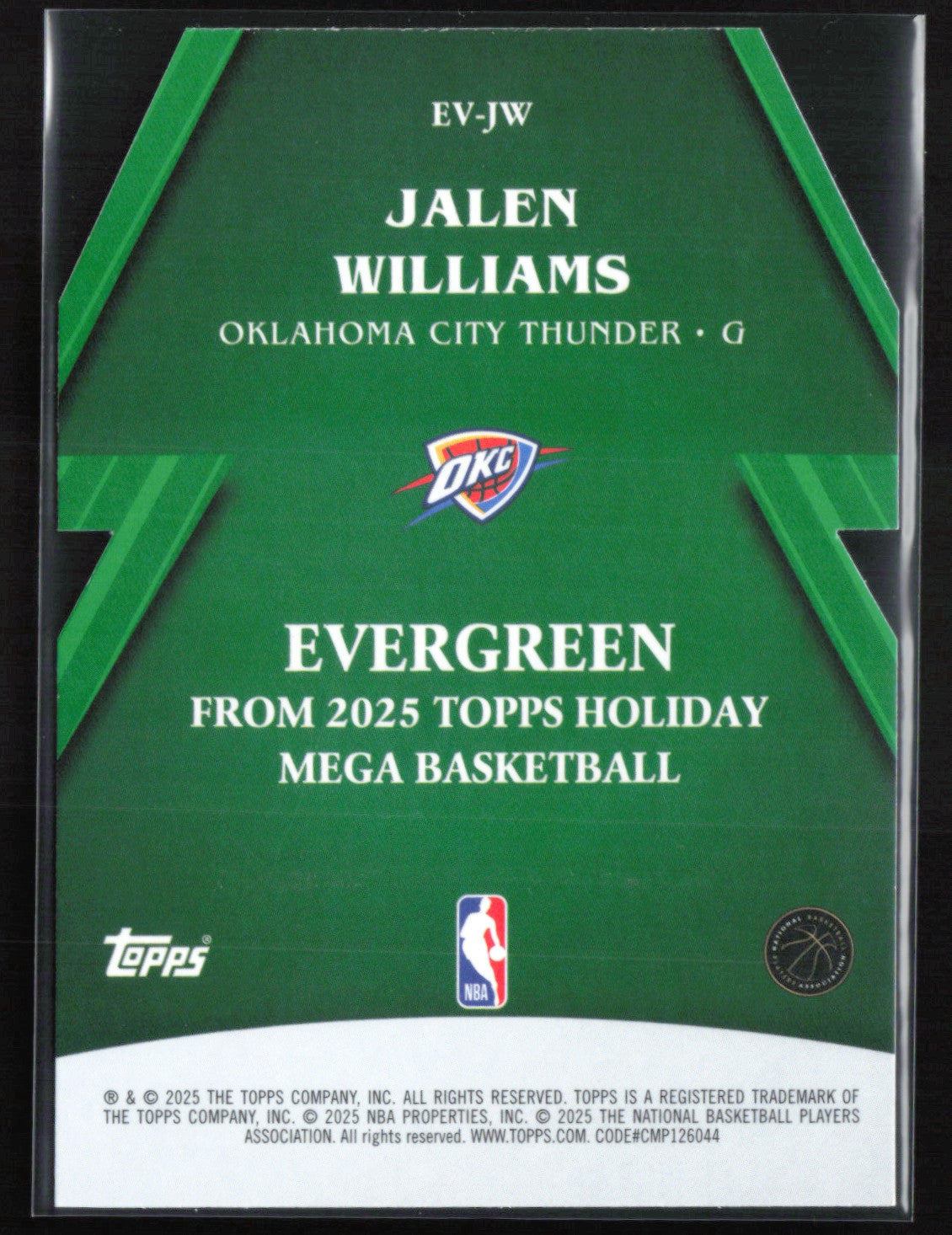 Jalen Williams Evergreen