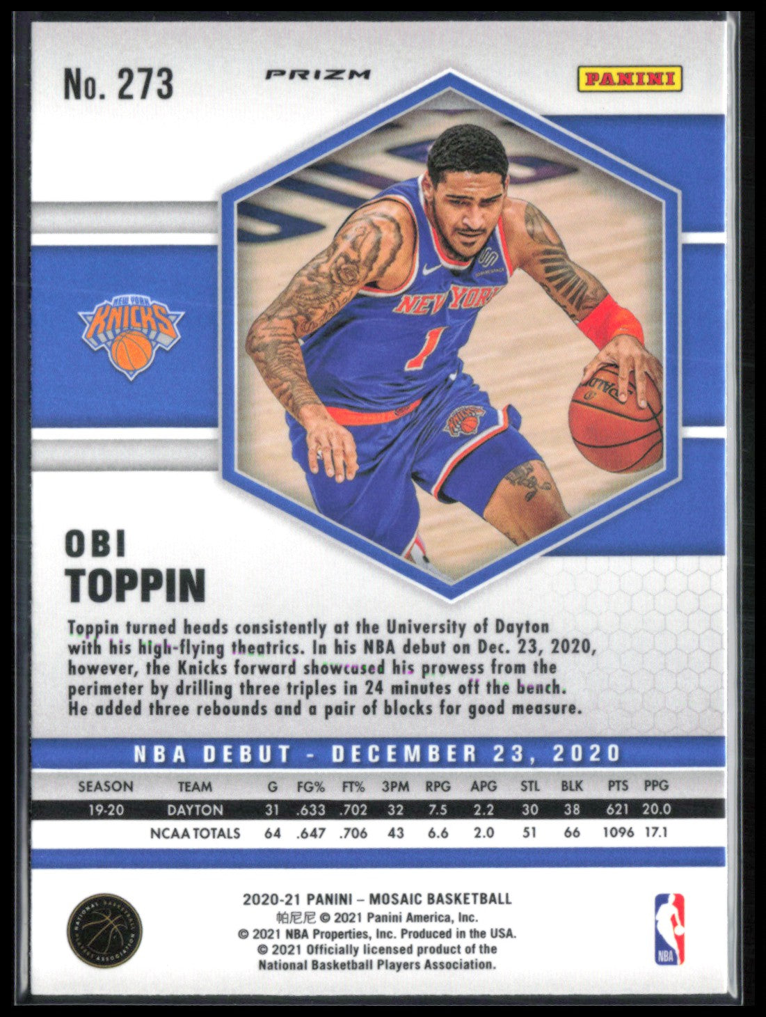 Obi Toppin RC Reactive Blue