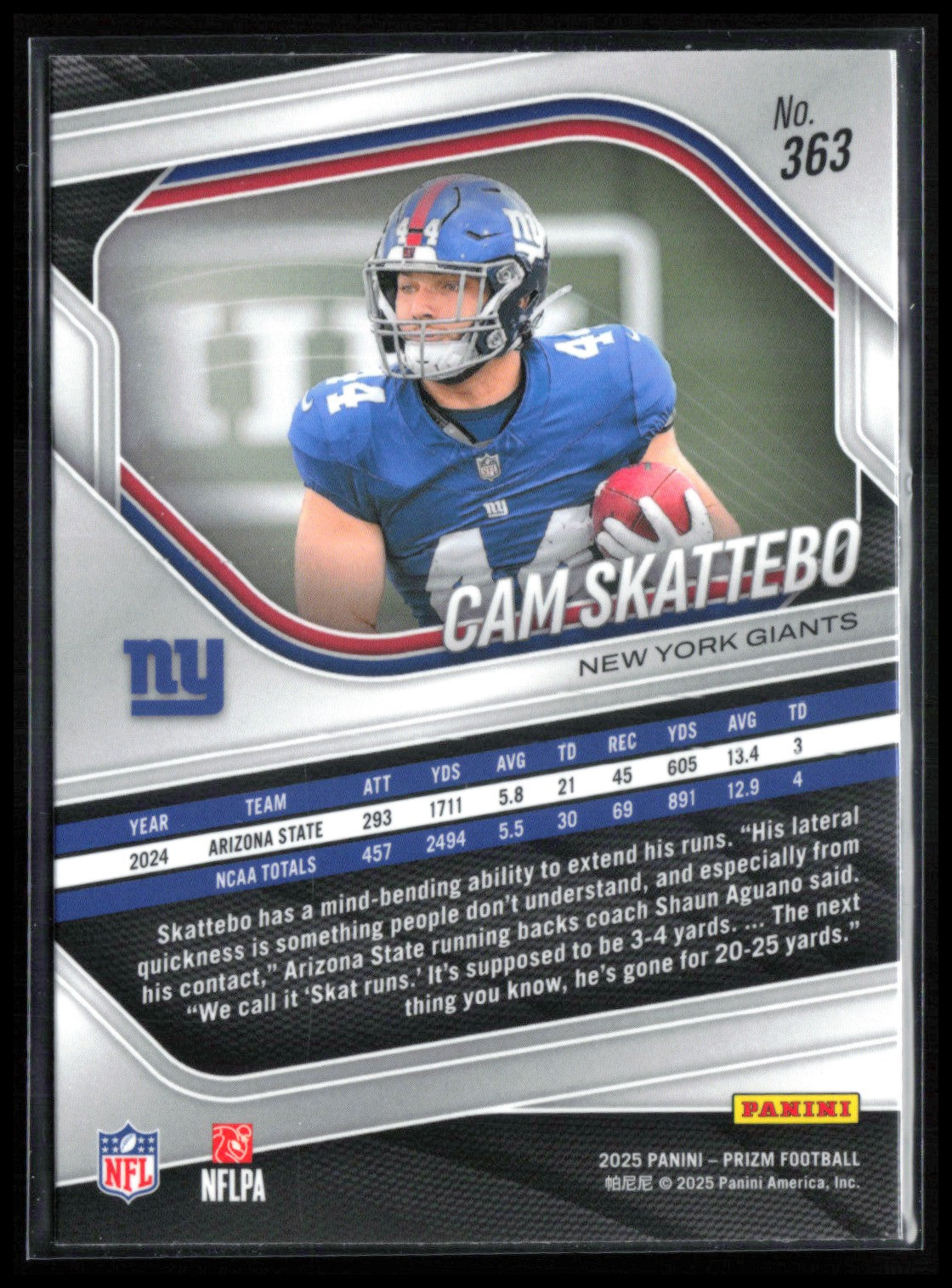 Cam Skattebo RC