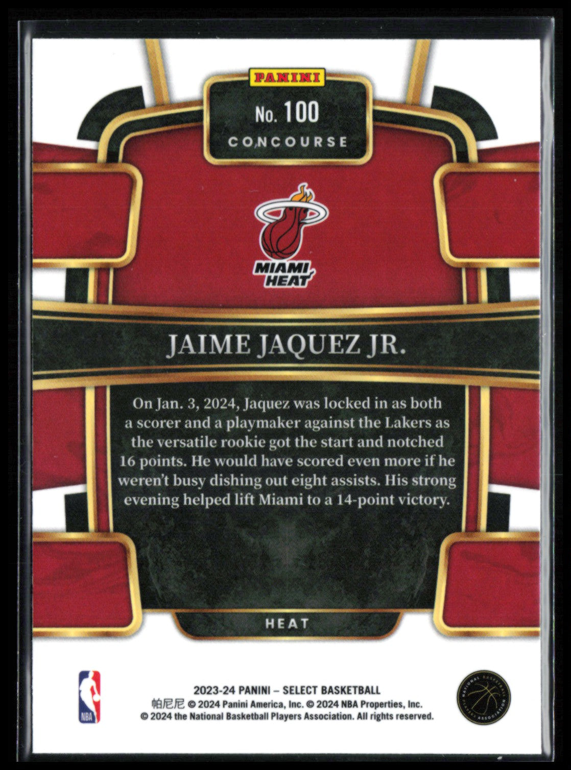 Jaime Jaquez Jr. RC