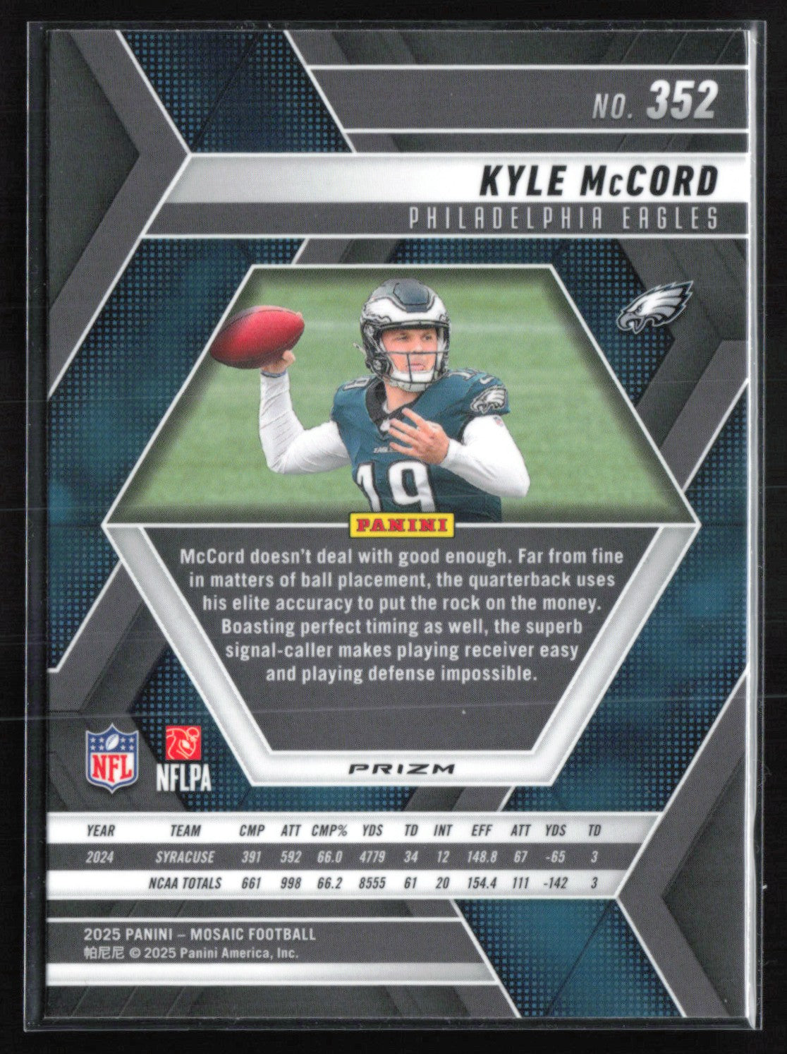 Kyle McCord RC Purple