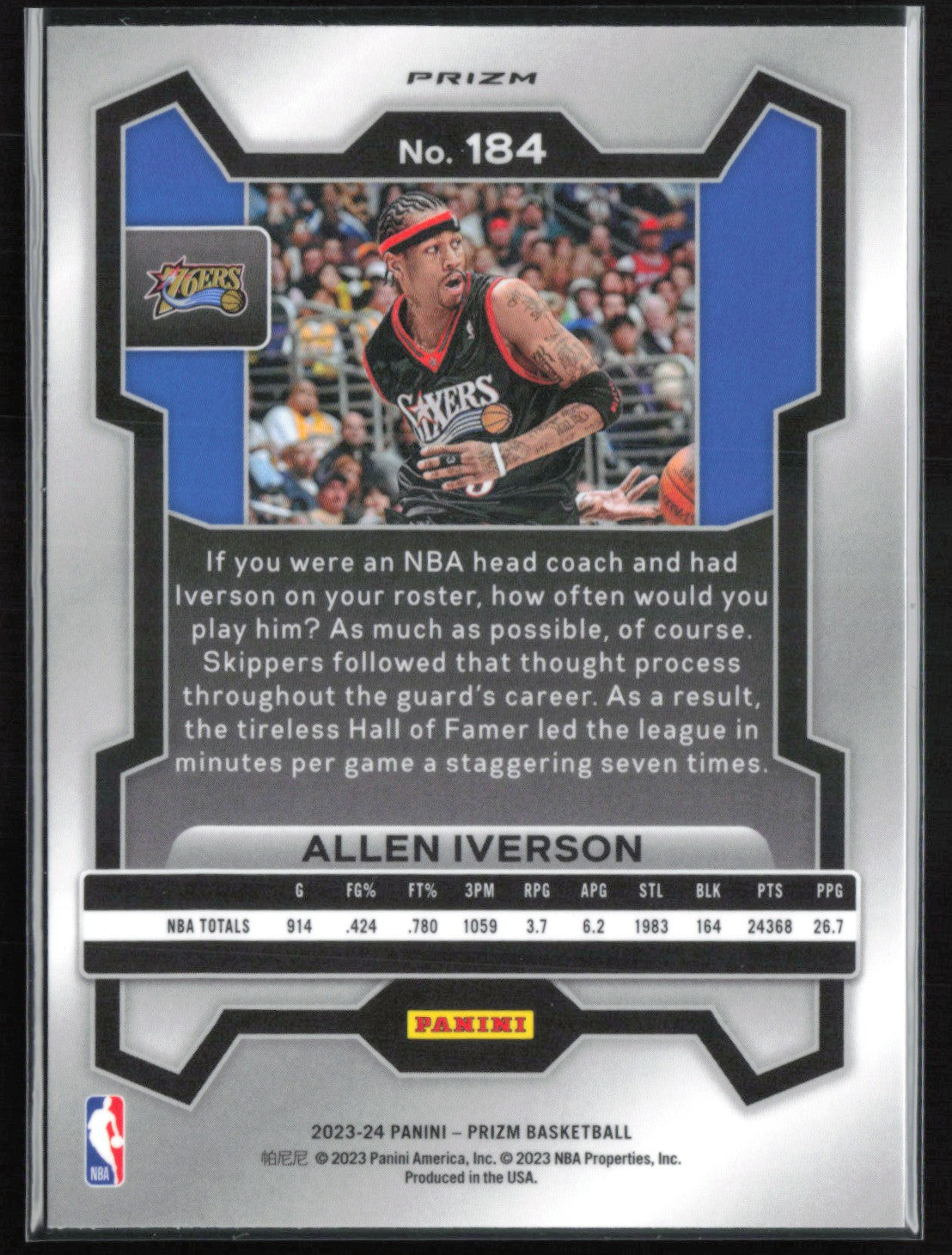 Allen Iverson Green Prizm
