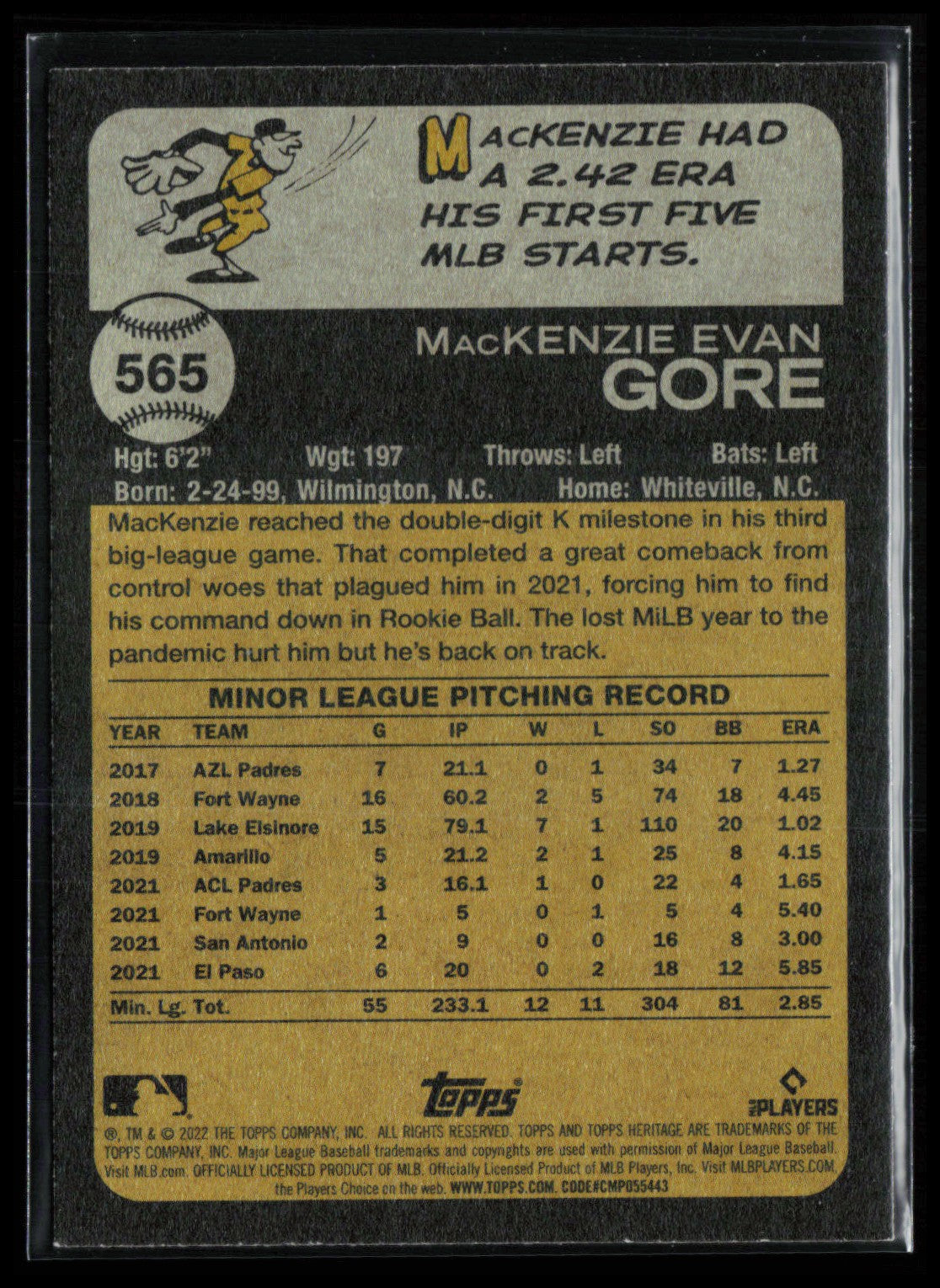 MacKenzie Gore RC