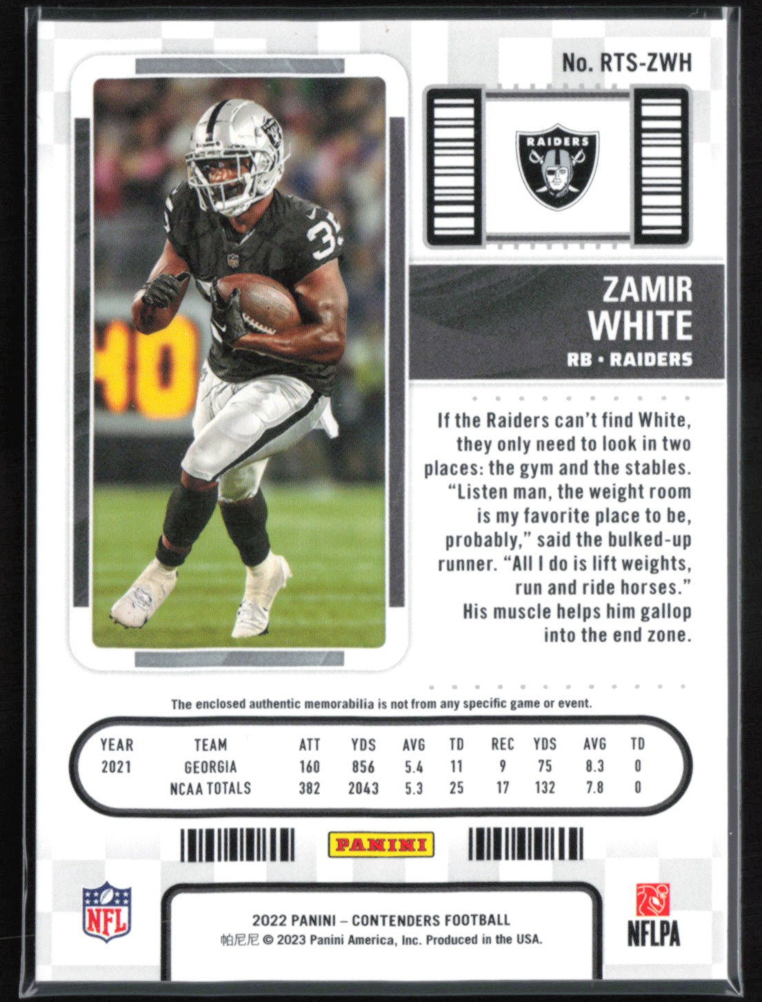 Zamir White RC Mem Green Foil