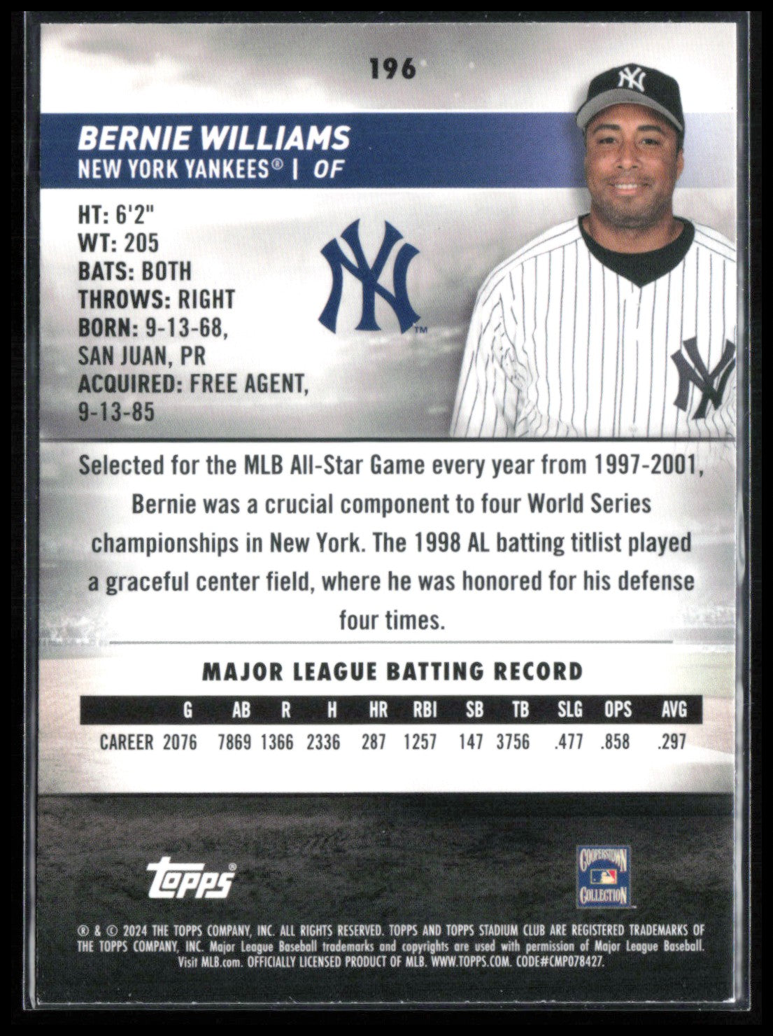 Bernie Williams Red