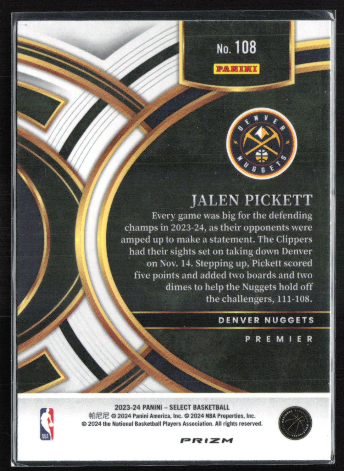 Jalen Pickett RC Red Ice