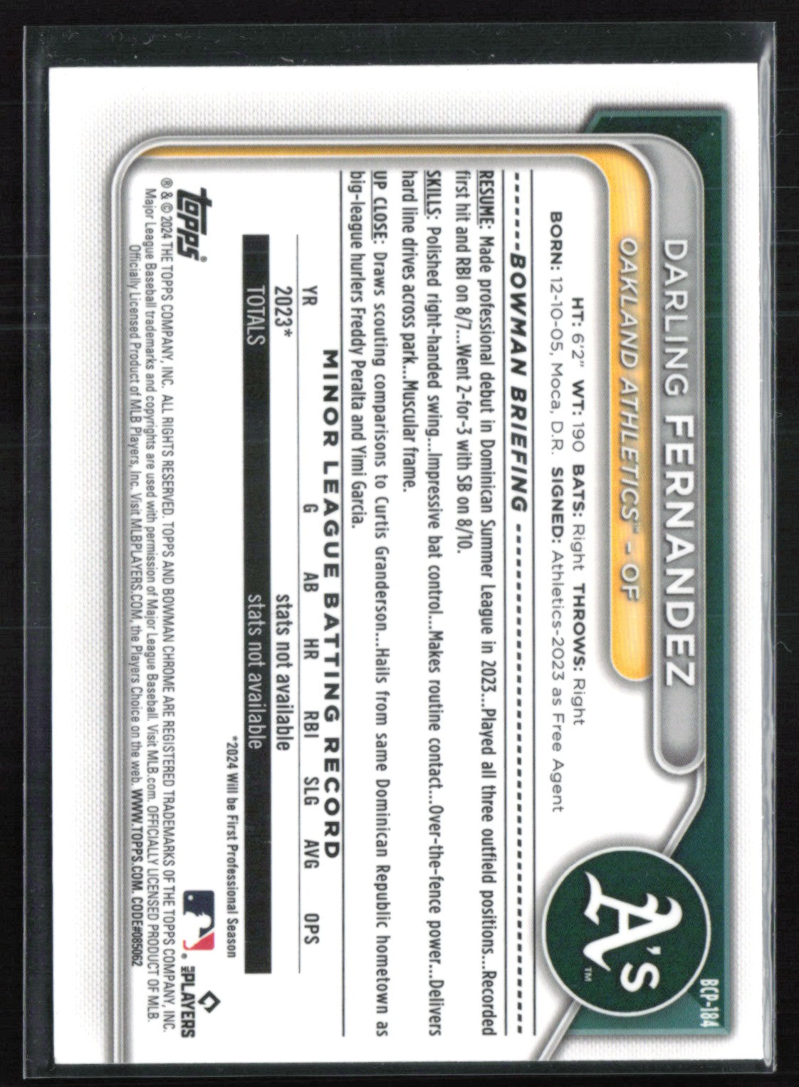 Darling Fernandez 1st Bowman