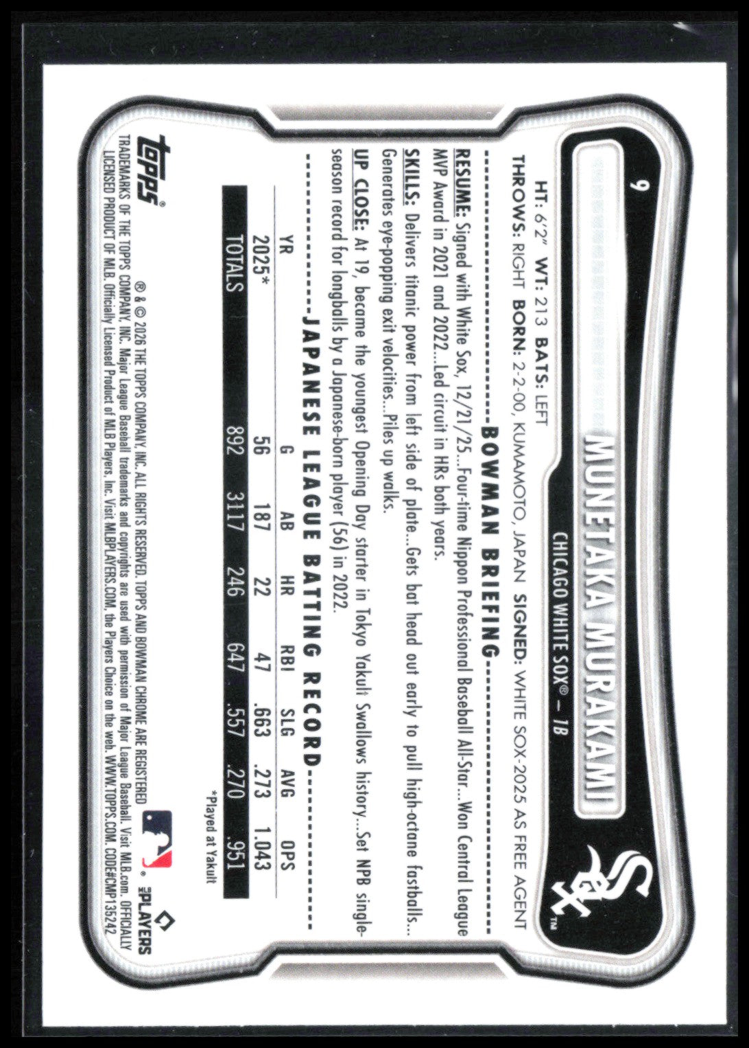 Munetaka Murakami RC