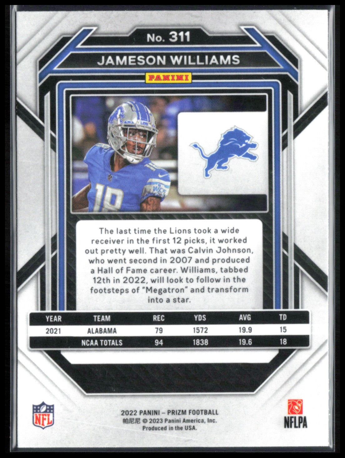 Jameson Williams RC