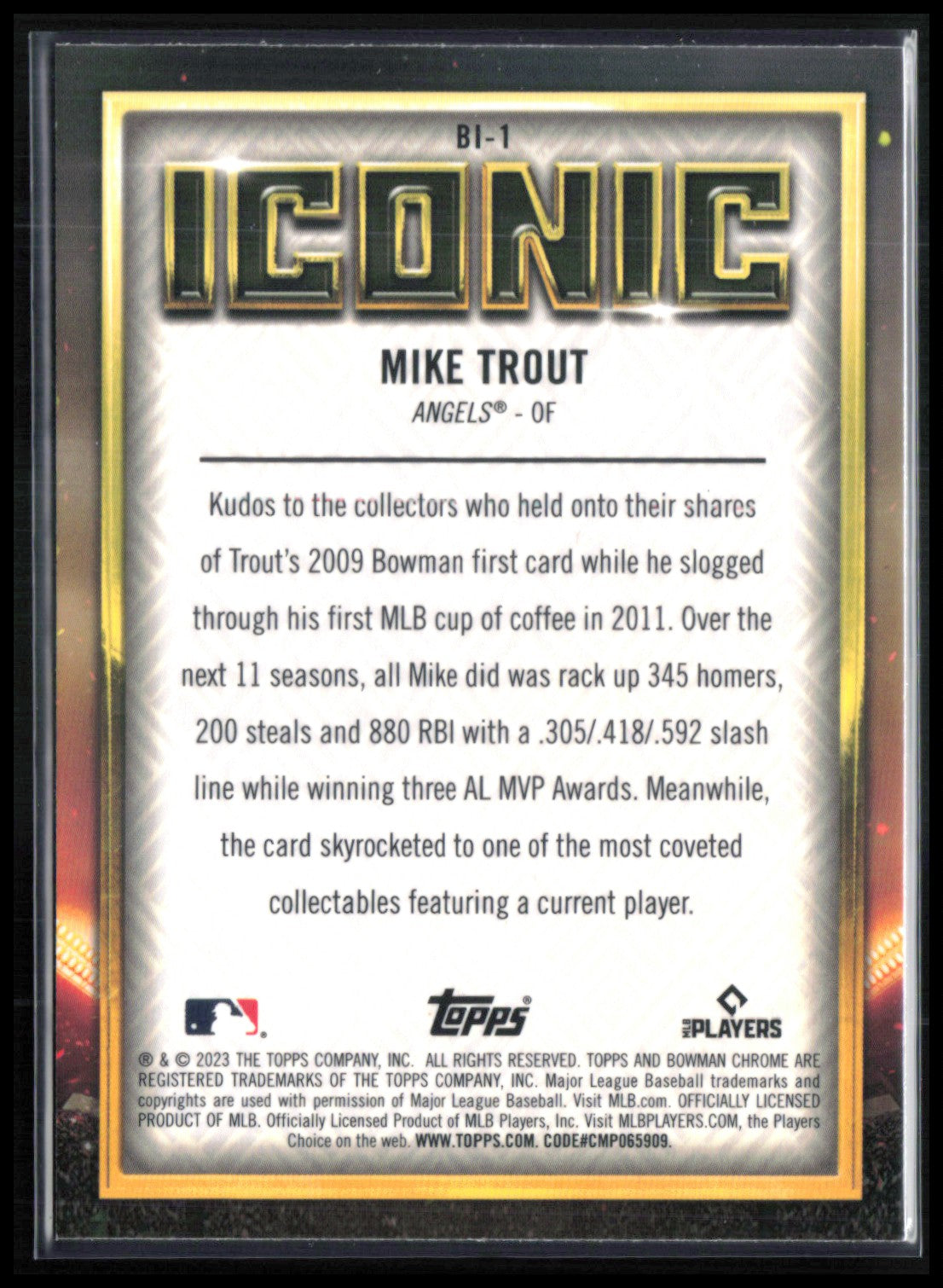 Mike Trout Iconic