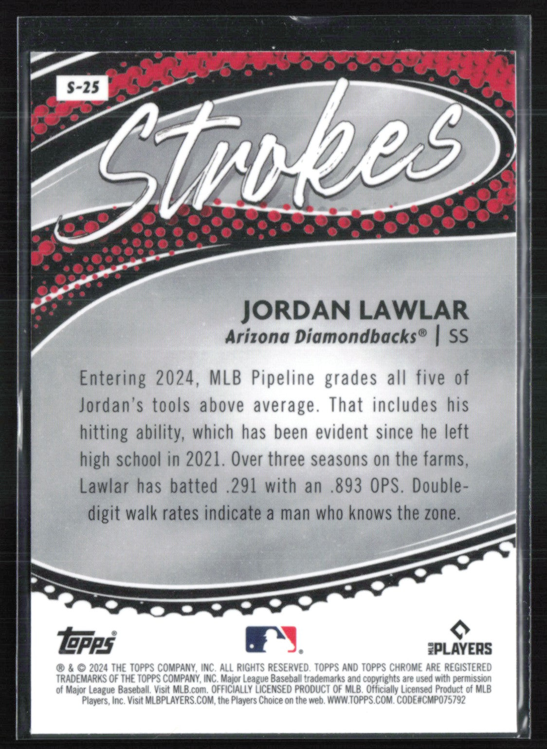 Jordan Lawlar RC Strokes
