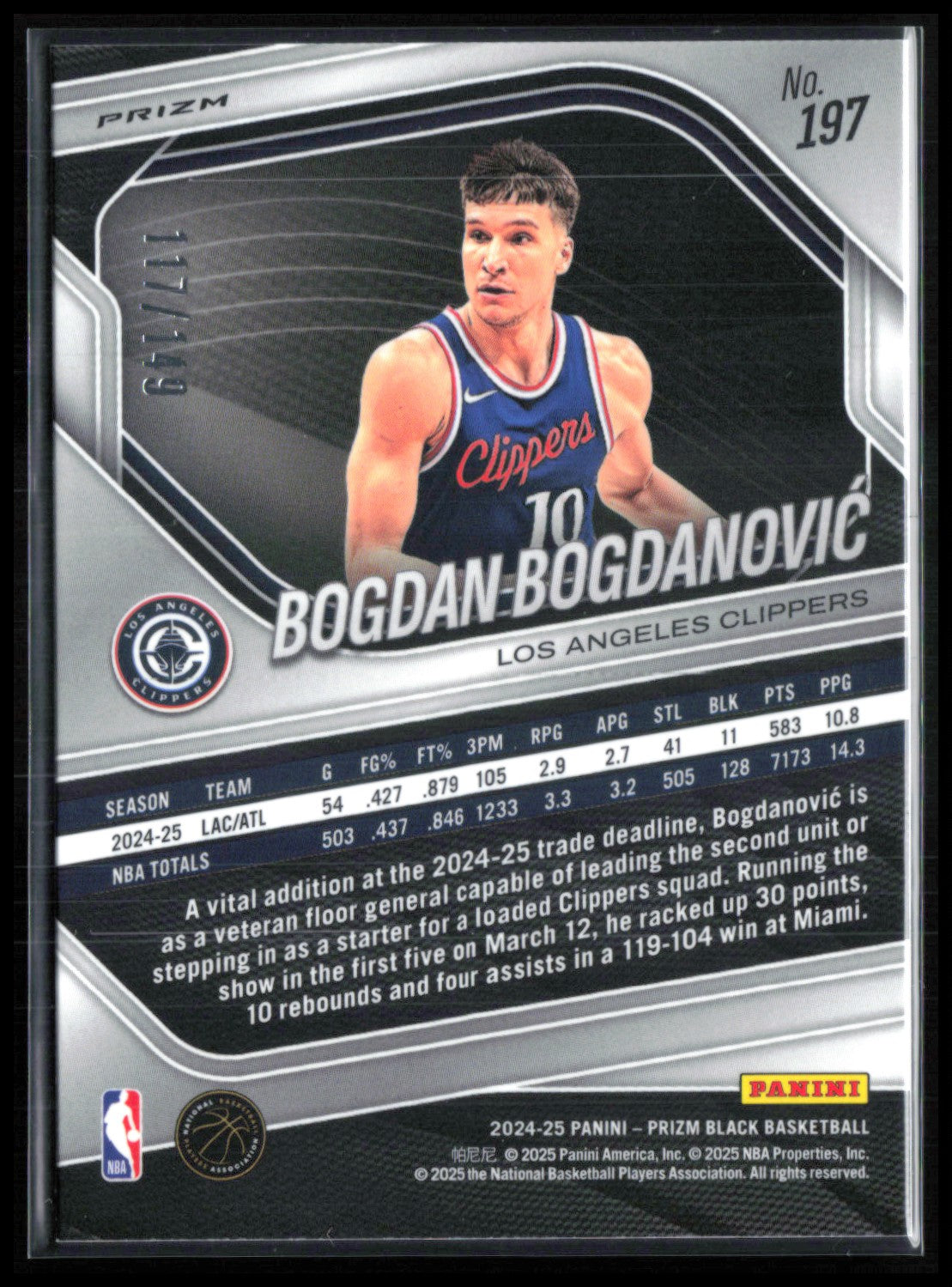 Bogdan Bogdanovic Purple Ice /149