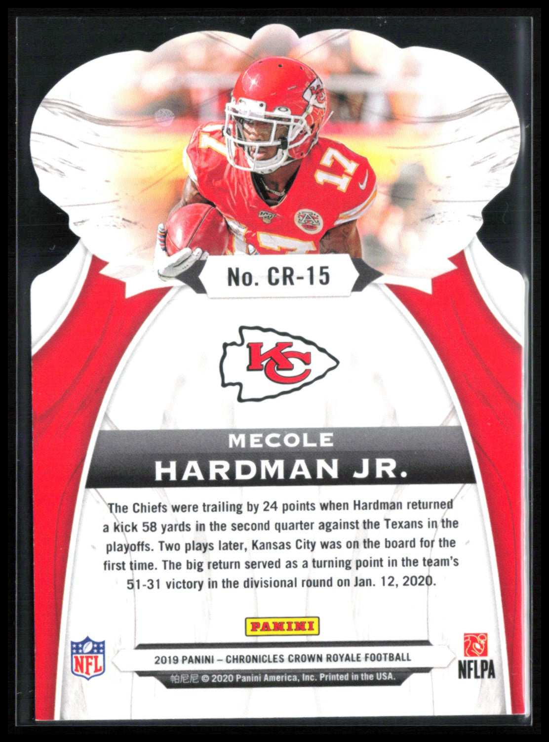 Mecole Hardman Jr. /99 DIe-Cut