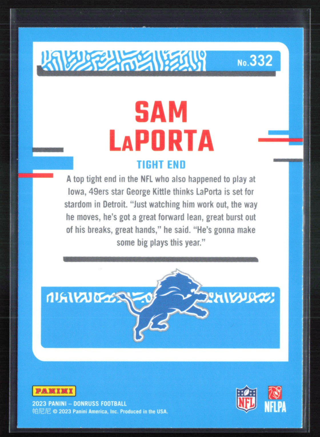Sam LaPorta RC