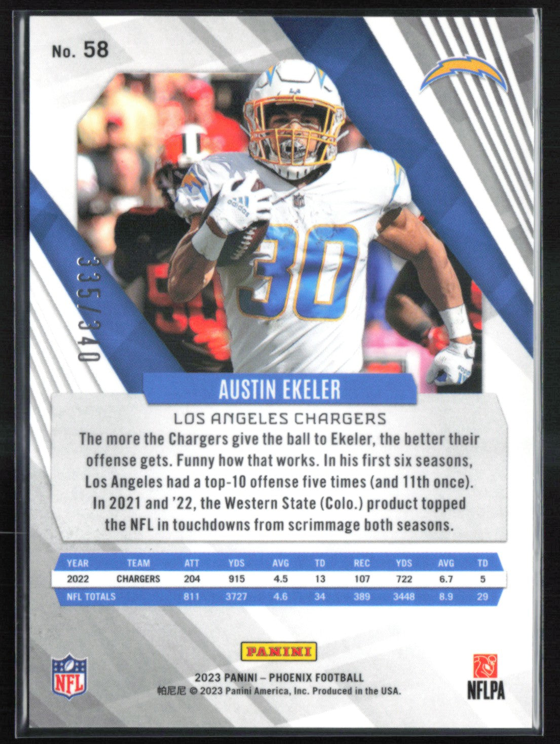 Austin Ekeler Fire Burst /340