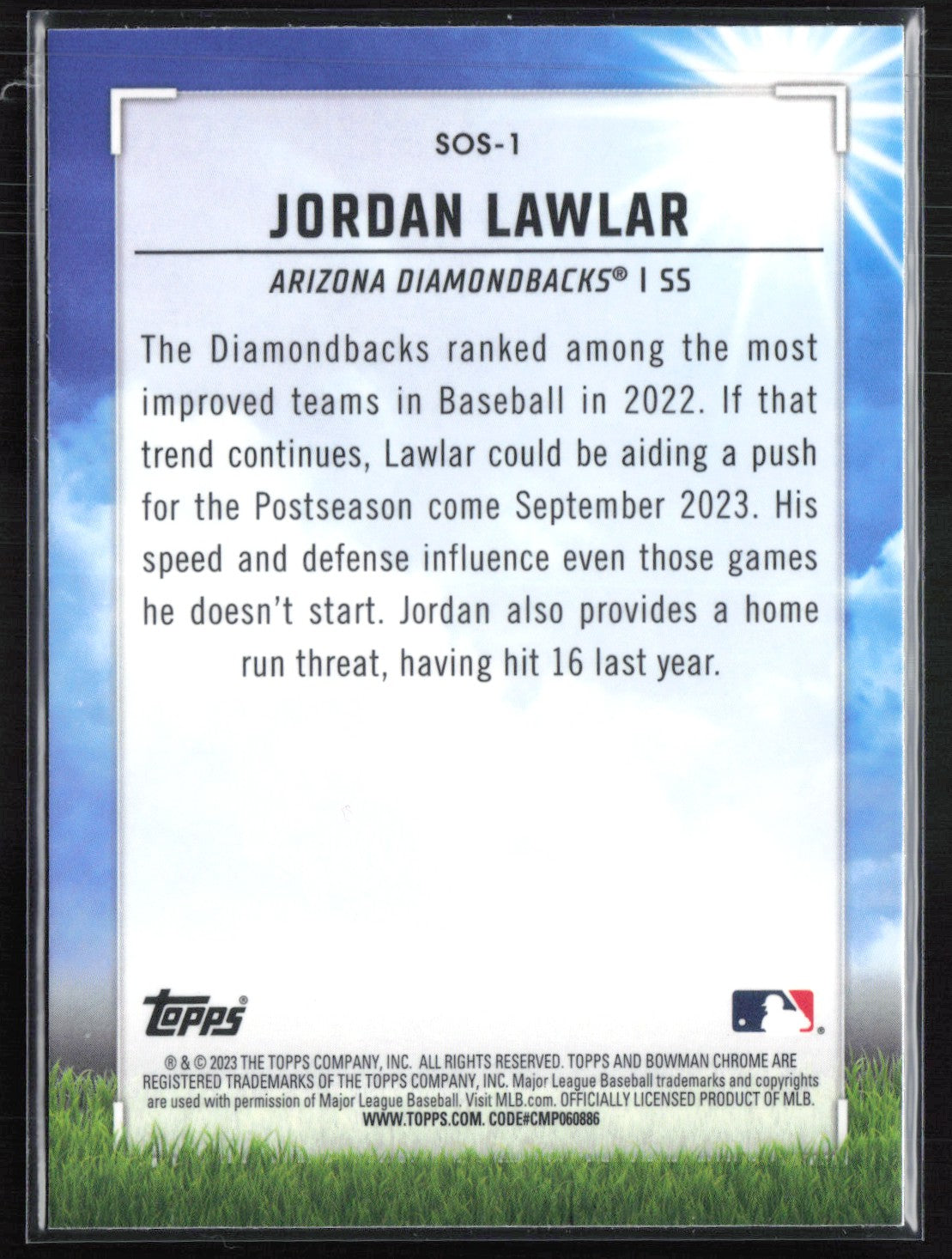 Jordan Lawlar Mojo Sights on September