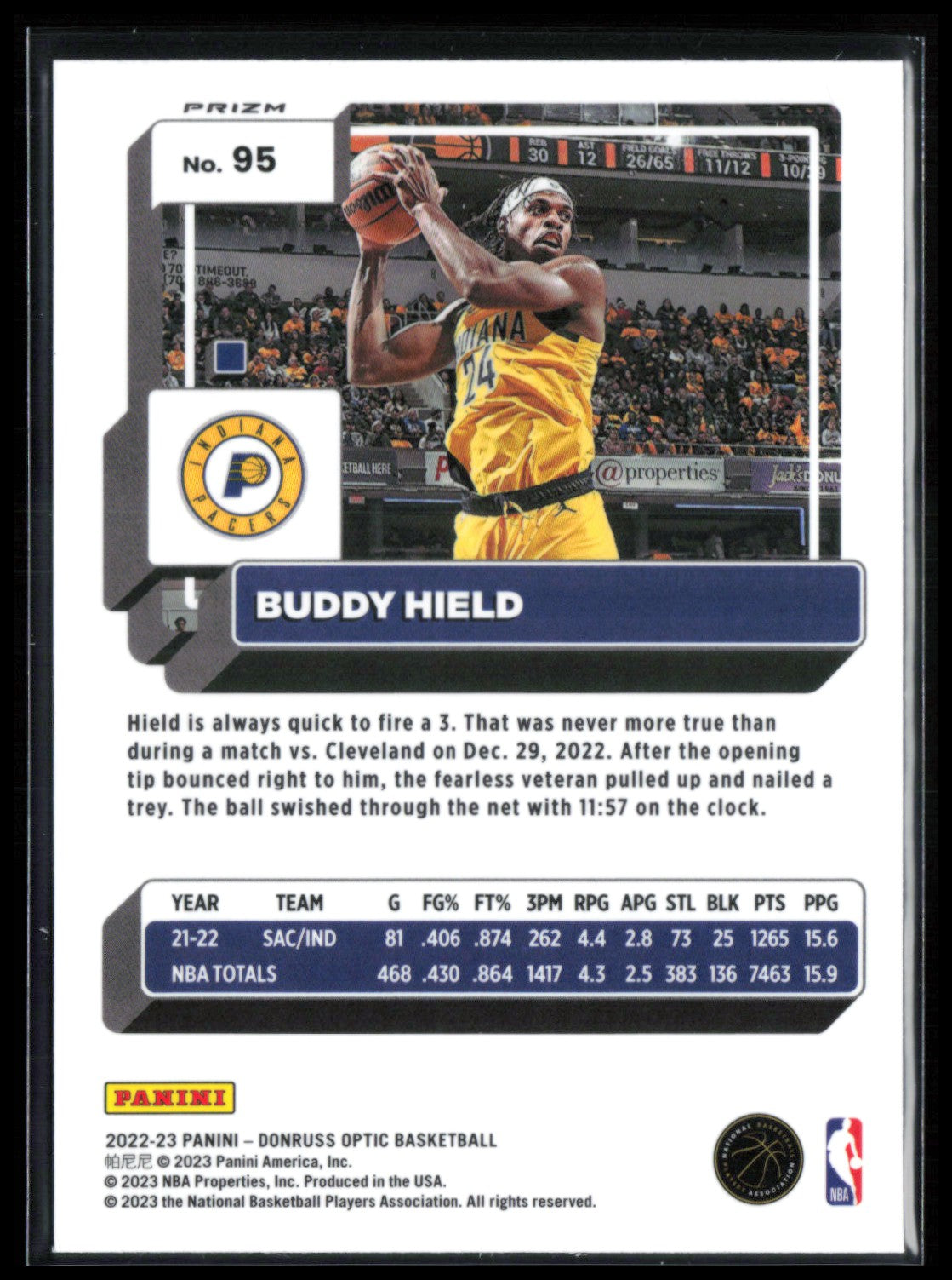Buddy Hield Red Wave