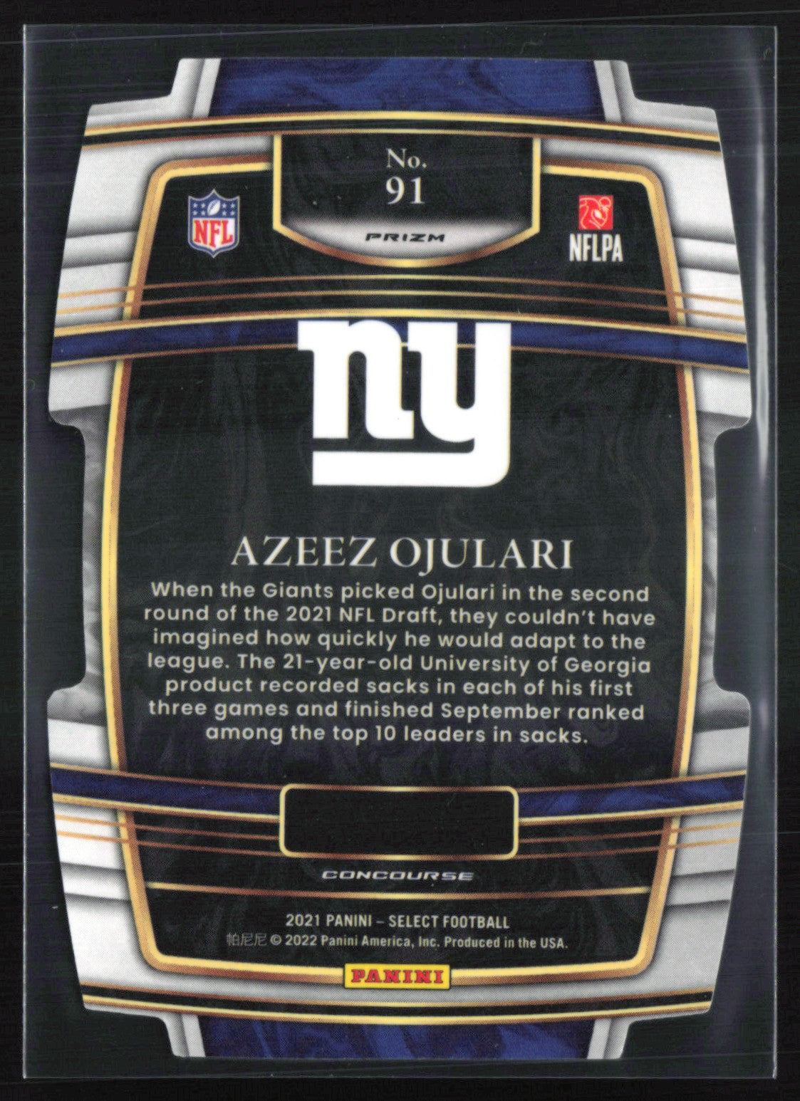 Azeez Ojulari RC RWB Die-Cut