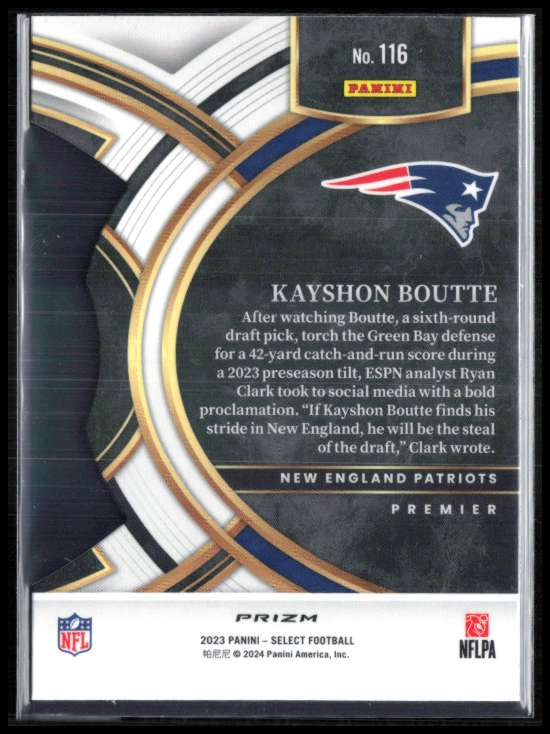 Kayshon Boutte RC Black Red Die-Cut