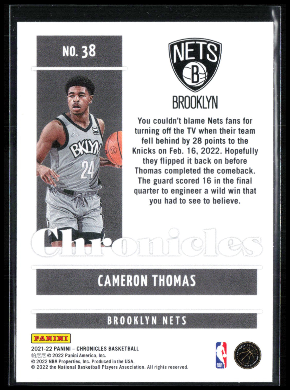 Cameron Thomas RC