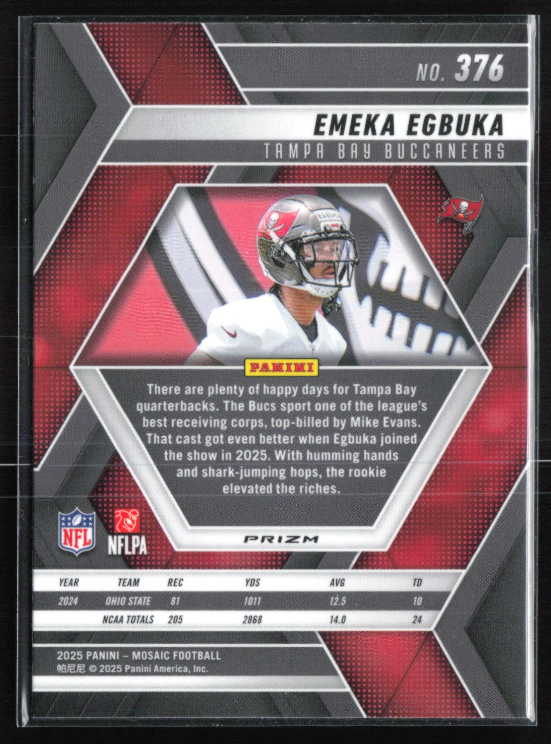 Emeka Egbuka RC Purple Mosaic