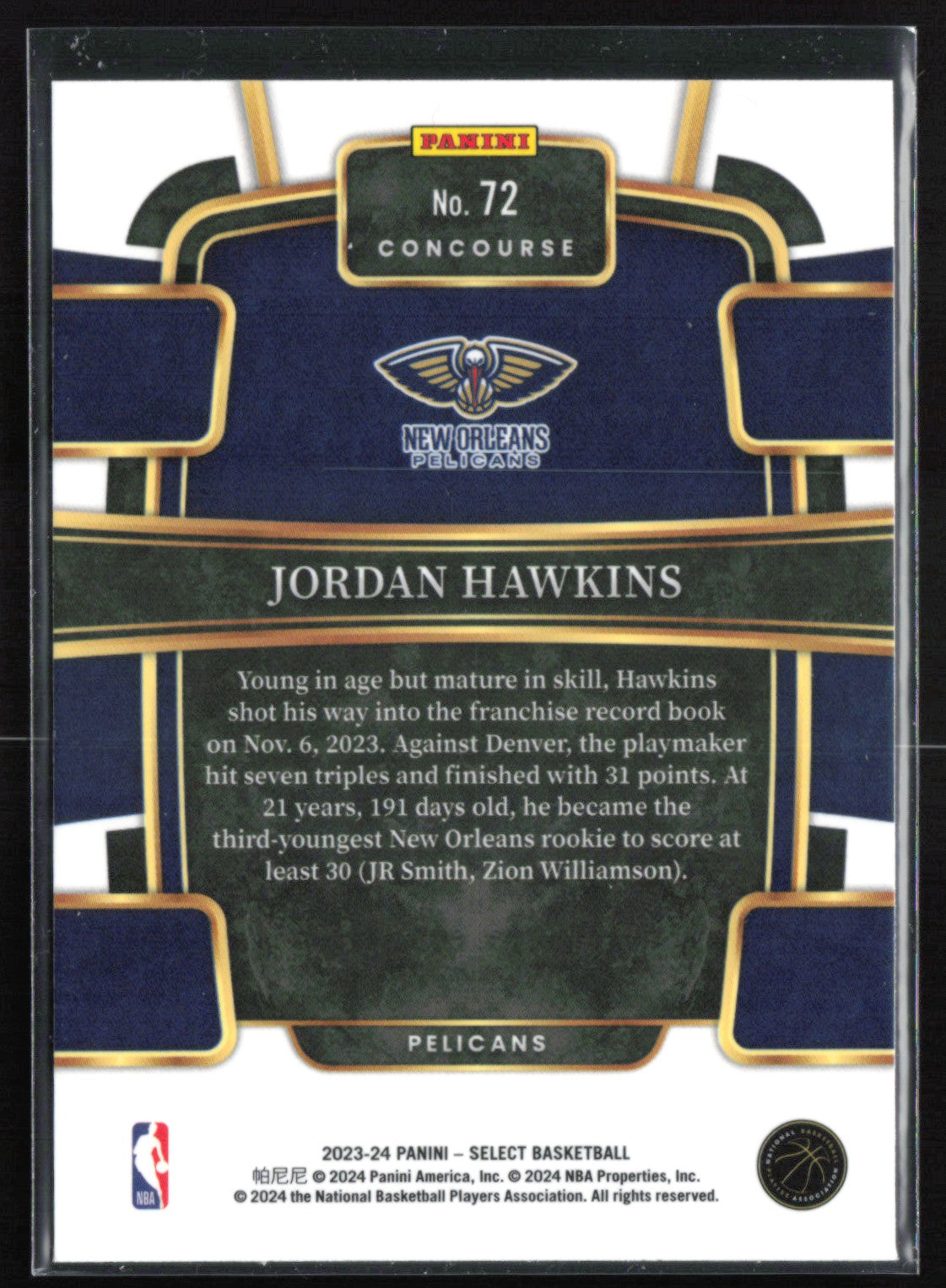 Jordan Hawkins RC