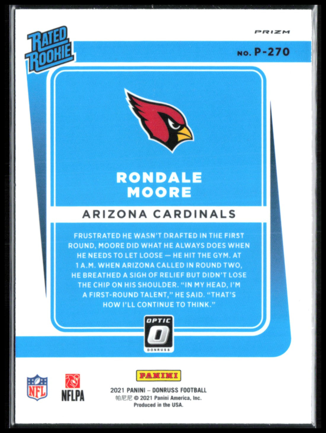 Rondale Moore RC Red Green Holo